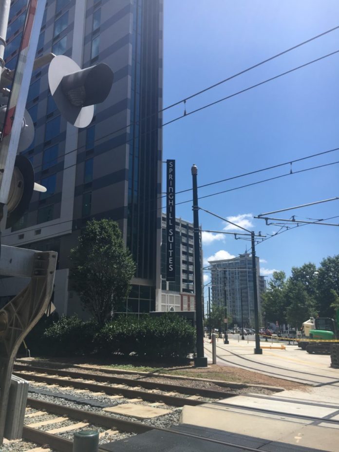 Picture of Springhill Suites in Uptown Charlotte. Win a Weekend Getaway to Charlotte.