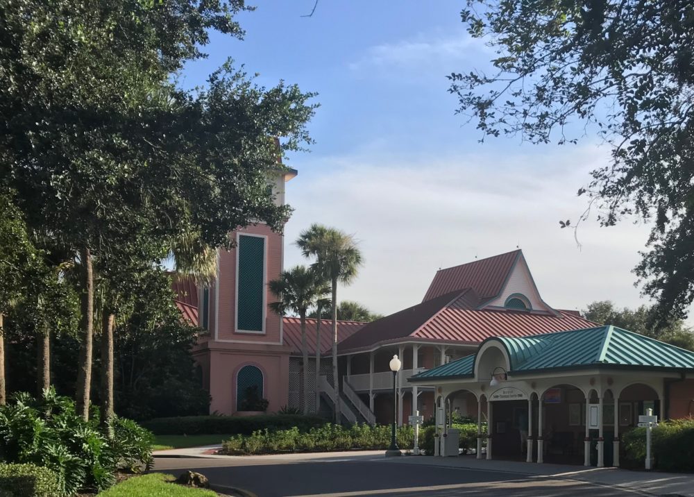 Disney Caribbean Beach Resort has bus stops to Disney World outside your hotel room