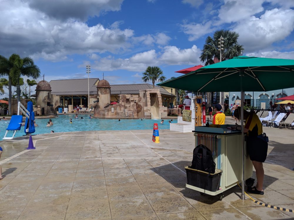 Water slide at DIsney World hotel Caribbean Beach