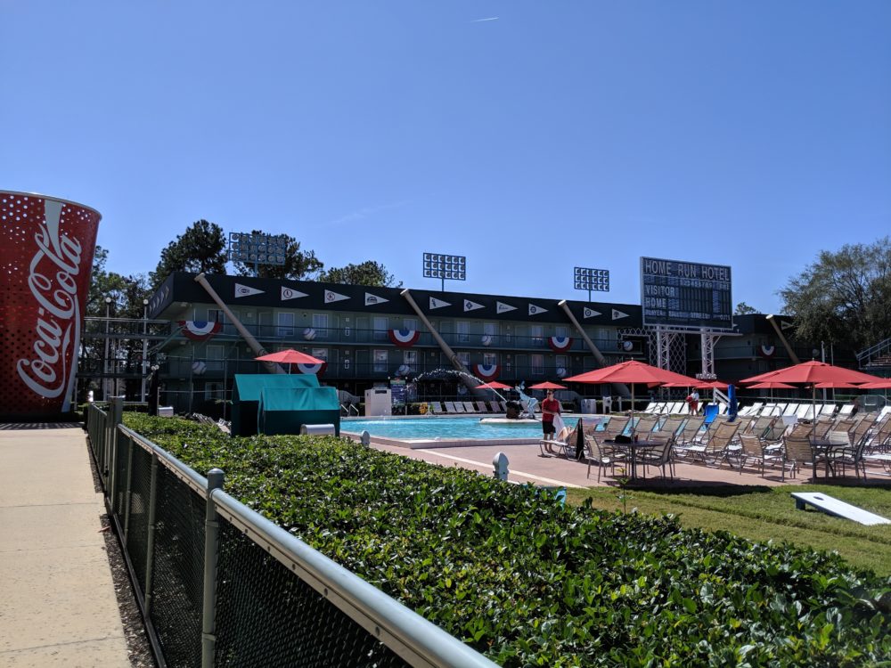 What sections of Disney's All Star Sports Resort in Disney World have pools