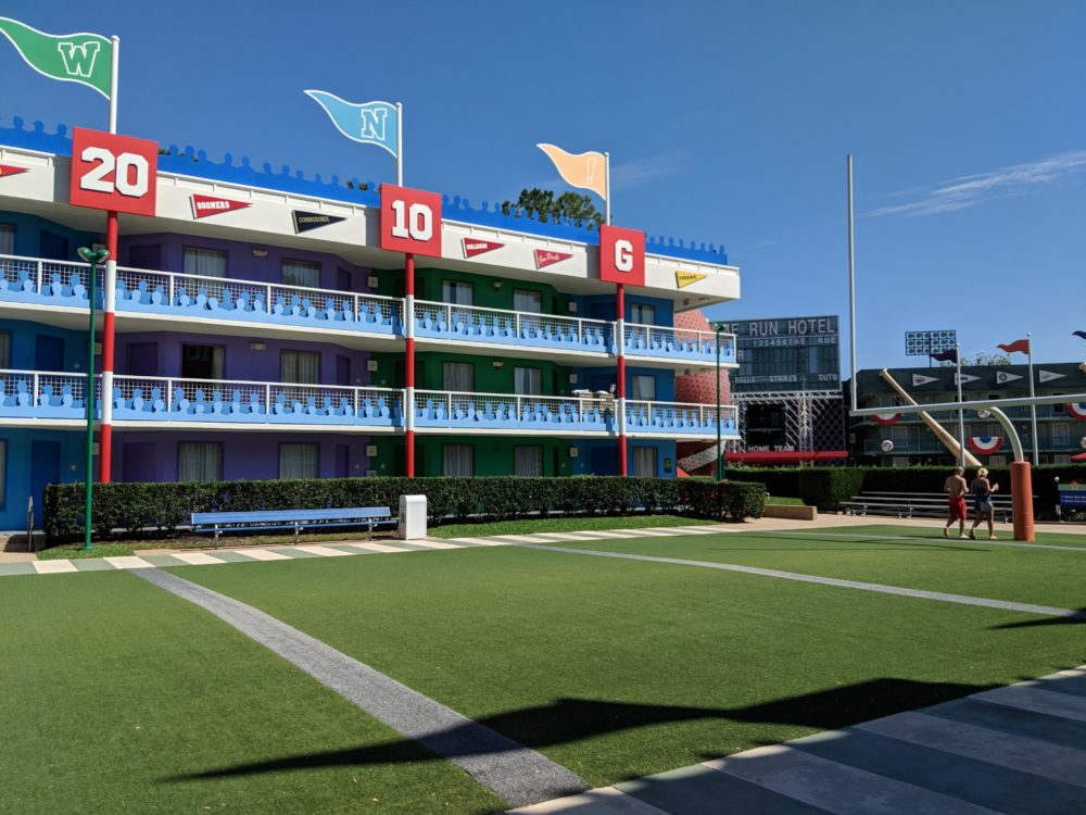 Is the football section of Disney's All Star Sports hotel worth the extra cost?