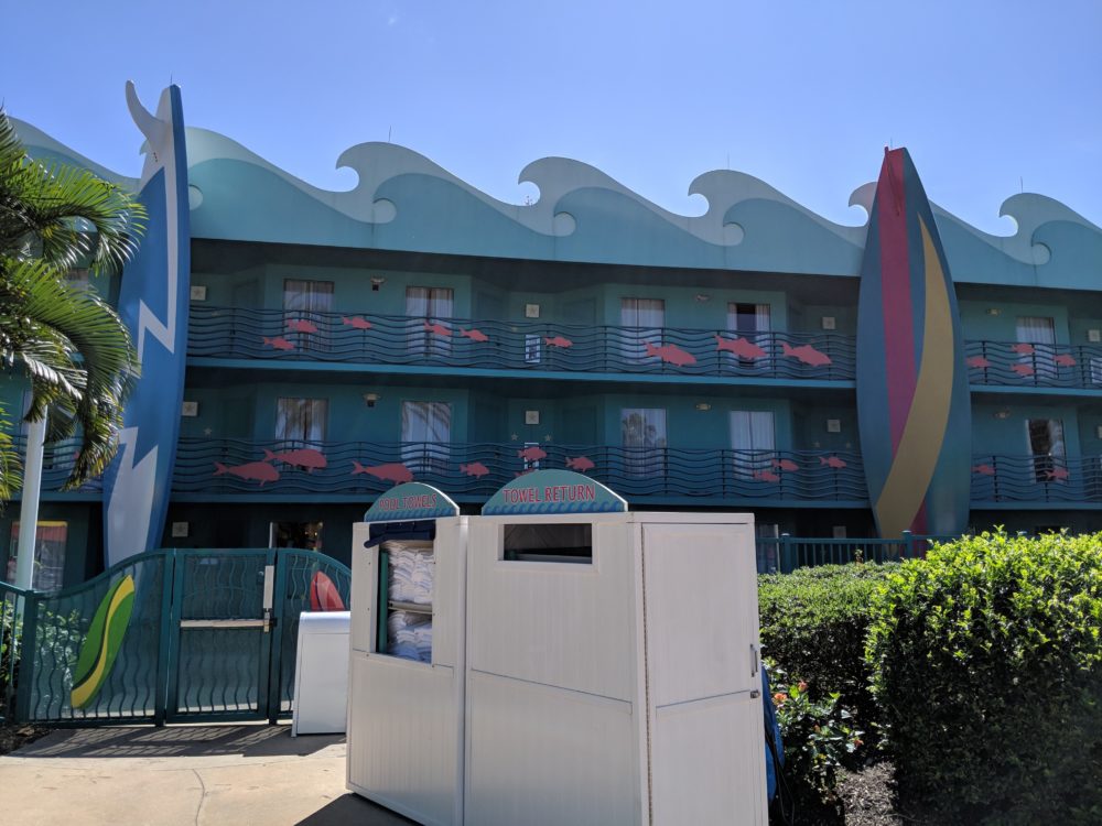 Aquatic & fish theming make surfing part of All Star Sports great for non-sports fans