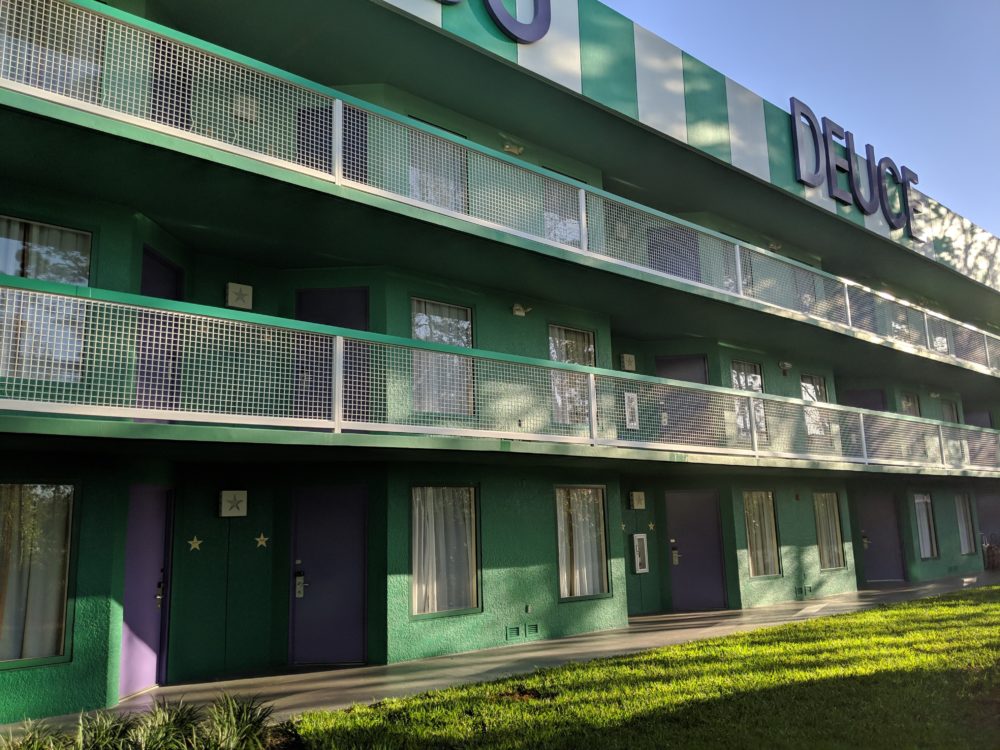 Tennis themed buildings in All Star Sports Resort in Walt Disney World in Orlando