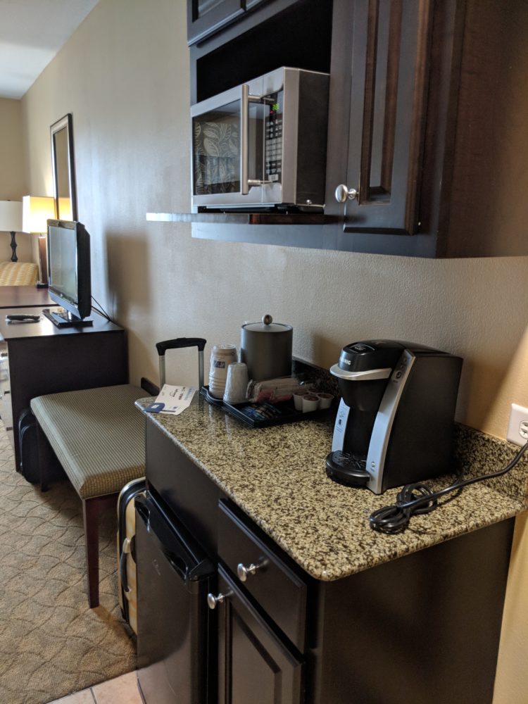 Convenient microwave & other amenities available at Holiday Inn Express Busch Gardens Tampa Bay