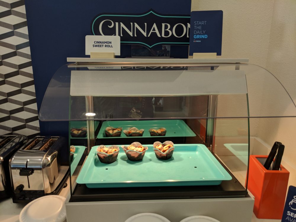 Enjoy delicious Cinnabon sweet rolls at Holiday Inn Busch Gardens Tampa Florida