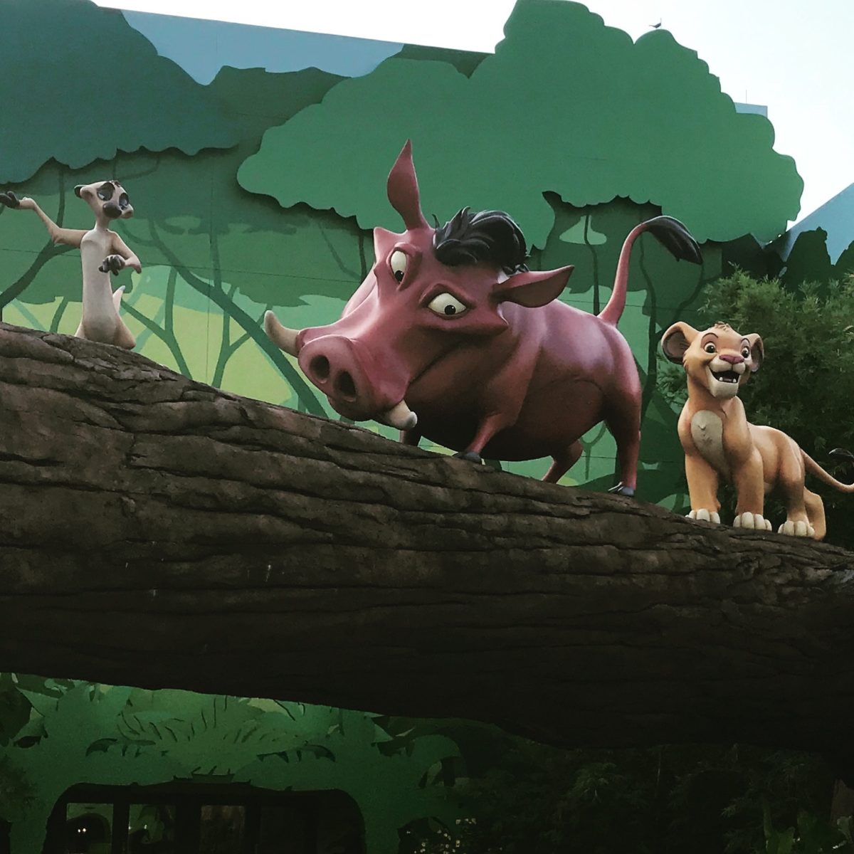 Picture of Simba, Timon & Pumba at Lion King part of Art of Animation hotel at Disney World in Florida