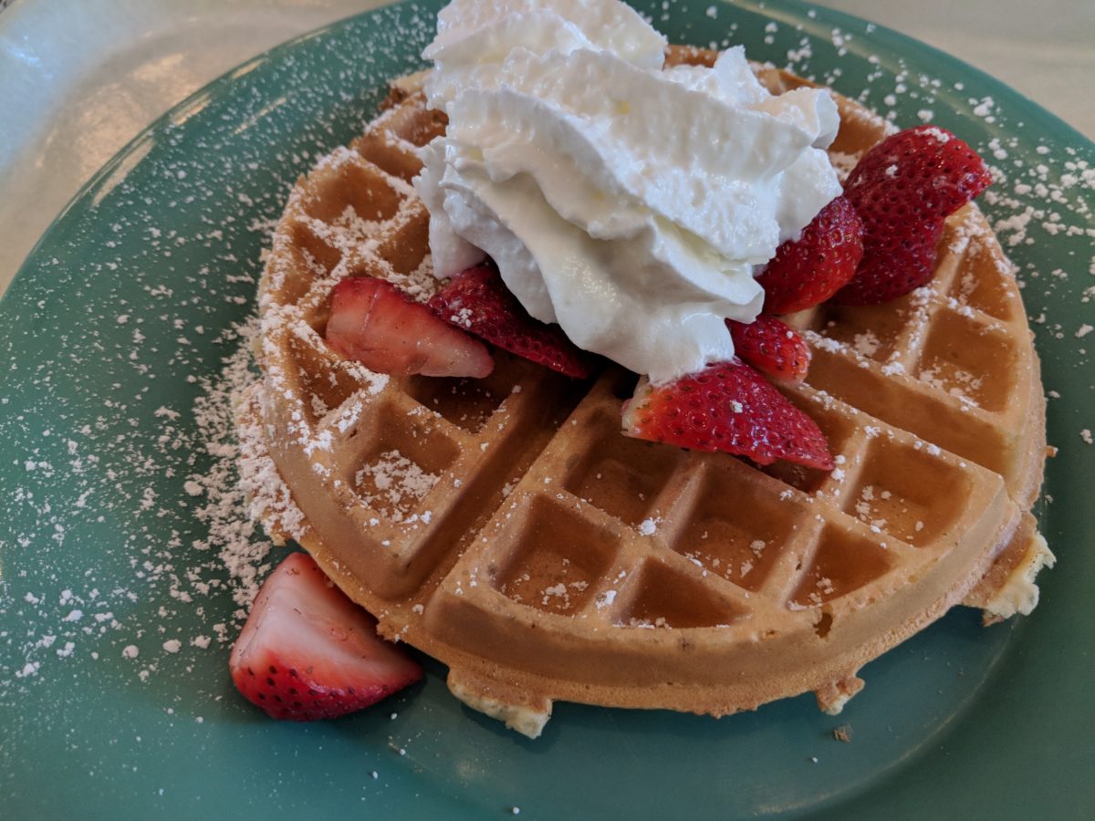 Cabana Bay part of Universal Orlando has delicious breakfast items like waffles