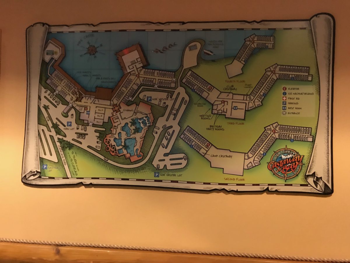 Castaway Bay Resort has a great layout where all rooms are connected