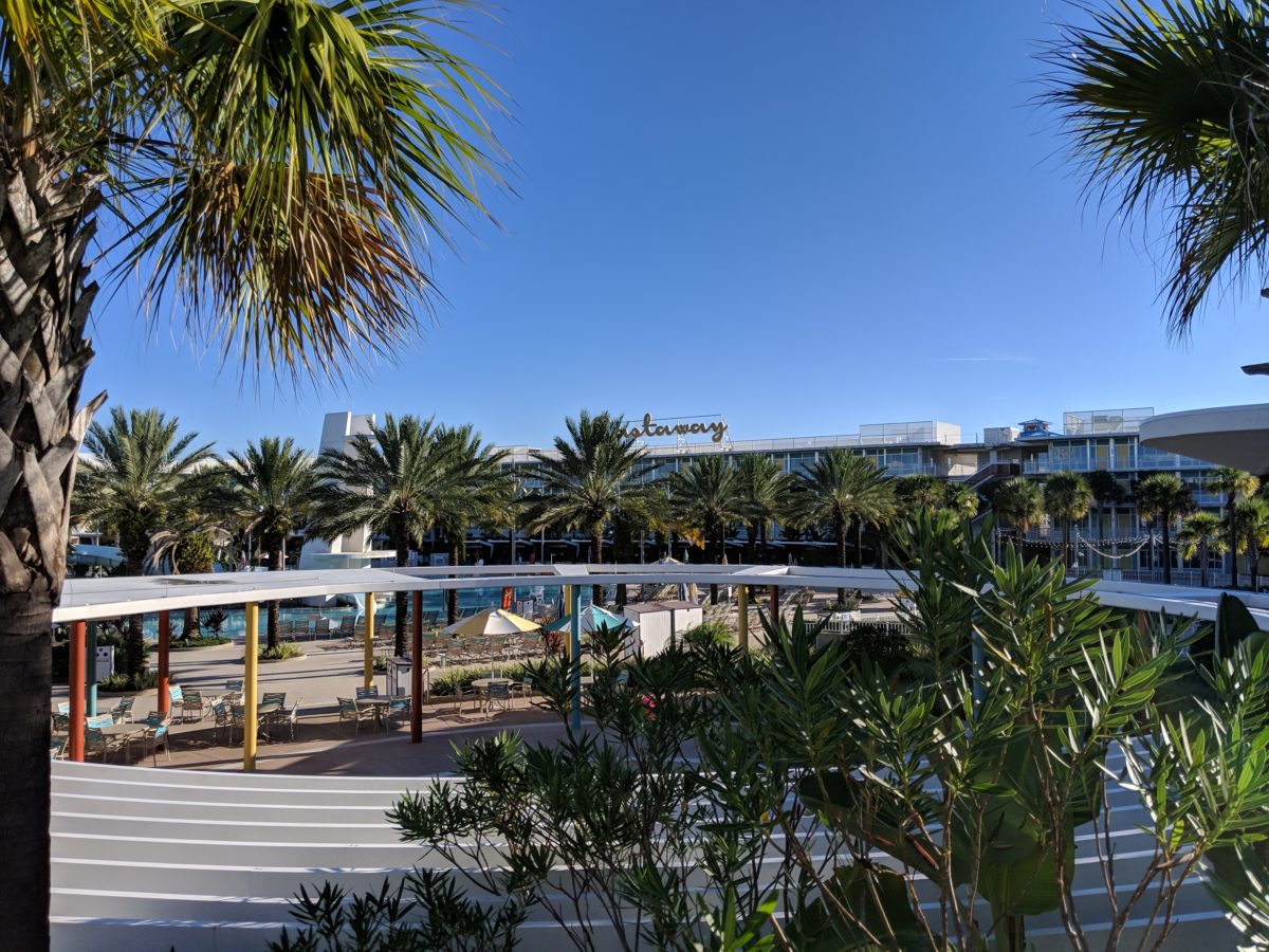 A picture of the Castaway section at Cabana Bay Beach Resort in Orlando Florida