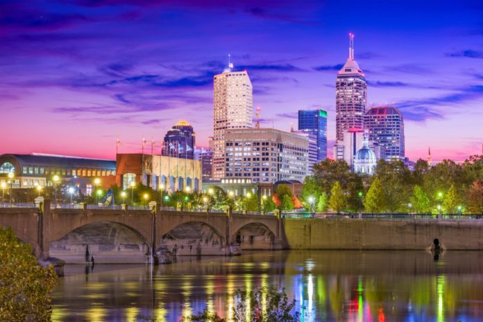 Indianapolis, Indiana, USA skyline on the White River. Find out what the best Indy luxury hotels