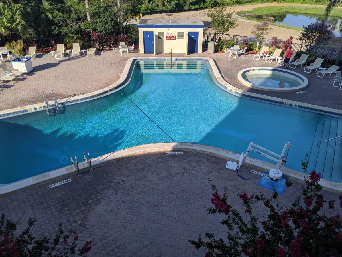 Disney's onsite affordable hotel Best Western has a great pool complex