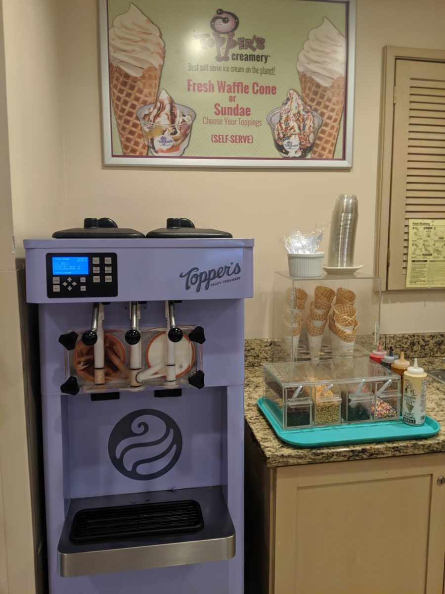 Make your own Sundaes with toppings at on-site DIsney World hotel, Best Western