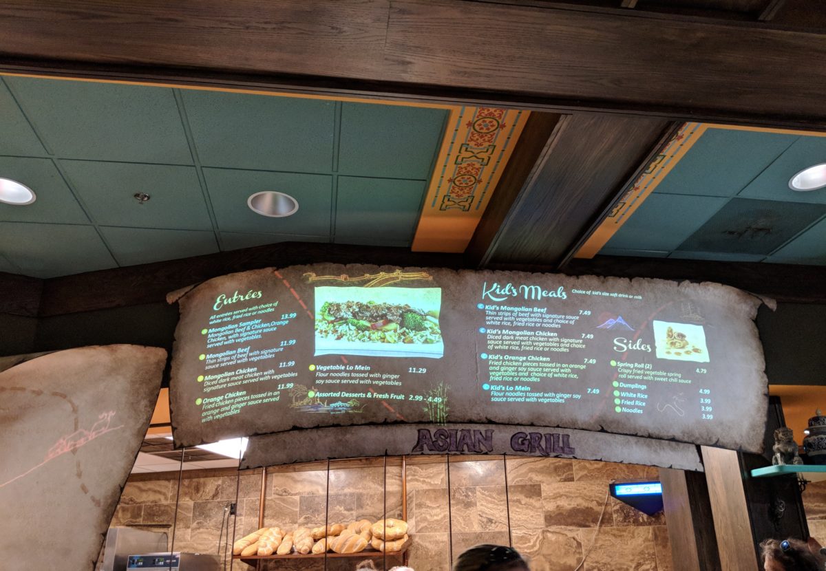 You can get a variety of cuisines such as Asian at Busch Gardens Virginia