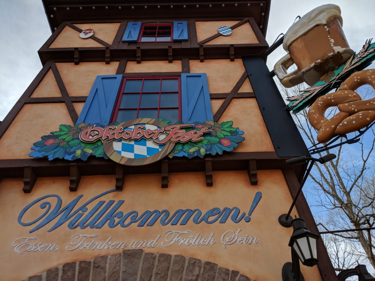 Busch Gardens in Williamsburg Virginia has different European themed sections like Oktoberfest