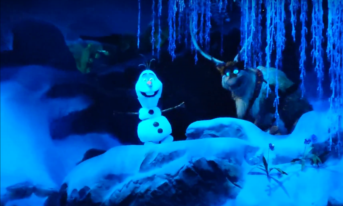 Stay cool in the summer at Walt DIsney World by riding EPCOT's Frozen Ever After ride