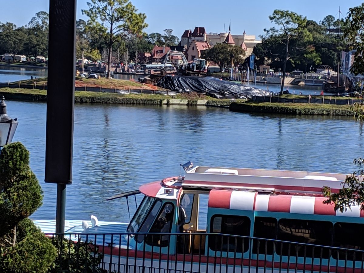 A way to stay cool when getting around the World Showcase at EPCOT in Disney World is to take a boat