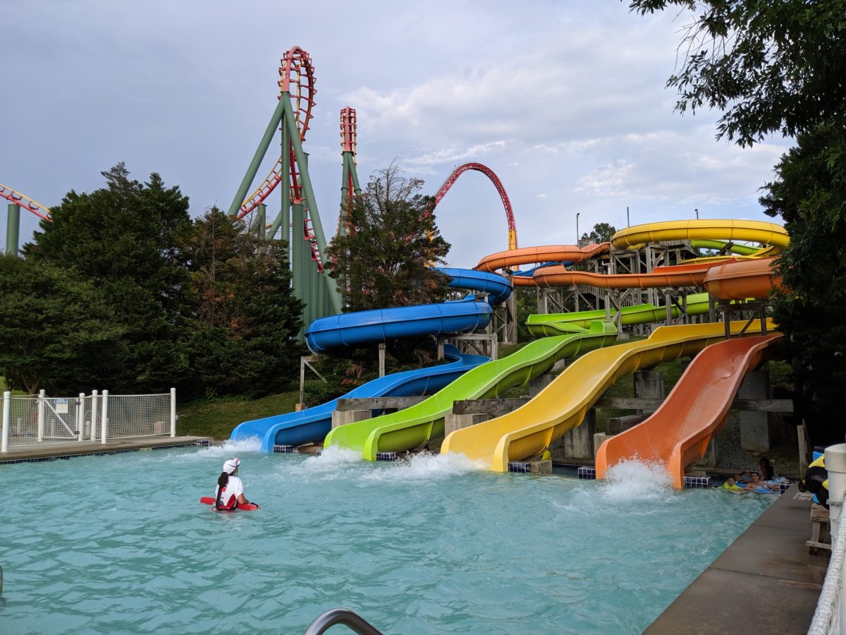 Soak City water park is included in the price of admission at Kings Dominion in Richmond Virginia