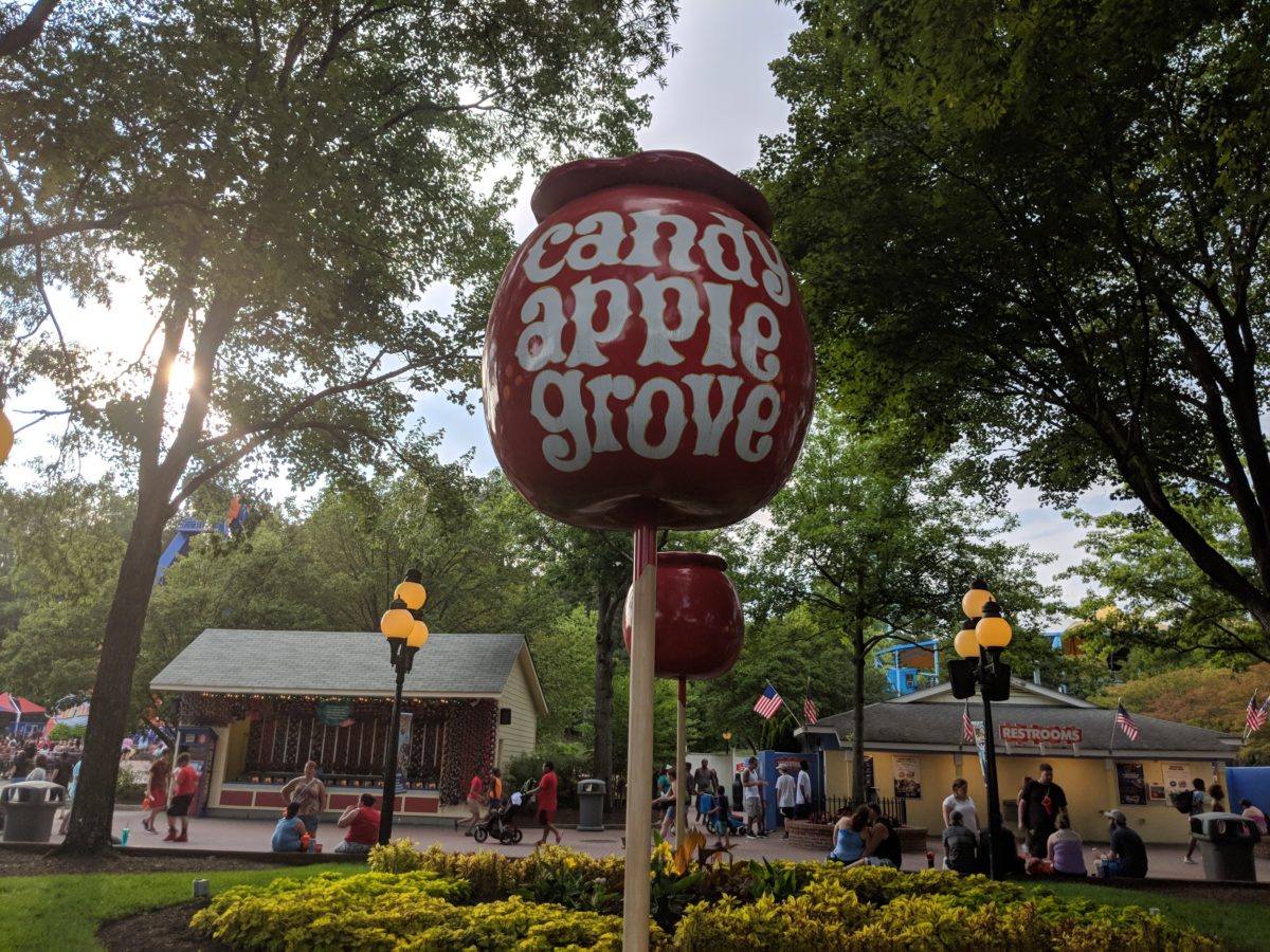 Candy Grove is one of the sections in Kings Dominion a Southern Virginia amusement park