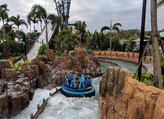 SeaWorld Orlando's newest thrill ride, Infinity Falls, is a great way too stay cool in the summer