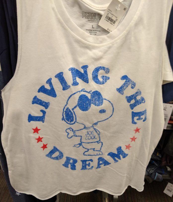 Snoopy themed Fourth of July shirts to wear to Cedar Point, Kings Island, Word of Fun, Carowinds, etc.