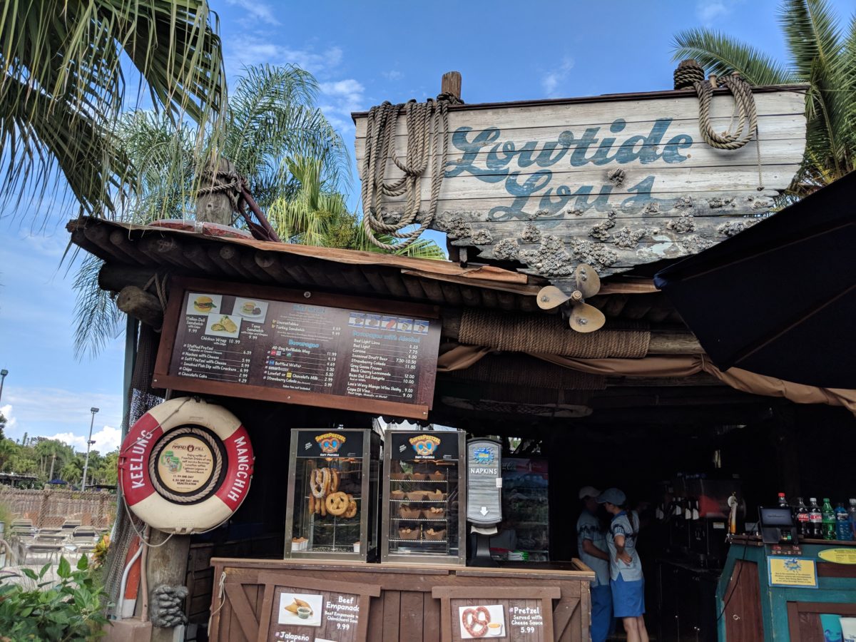 The food selection at Disney's Typhoon Lagoon is a plug of this Disney World park