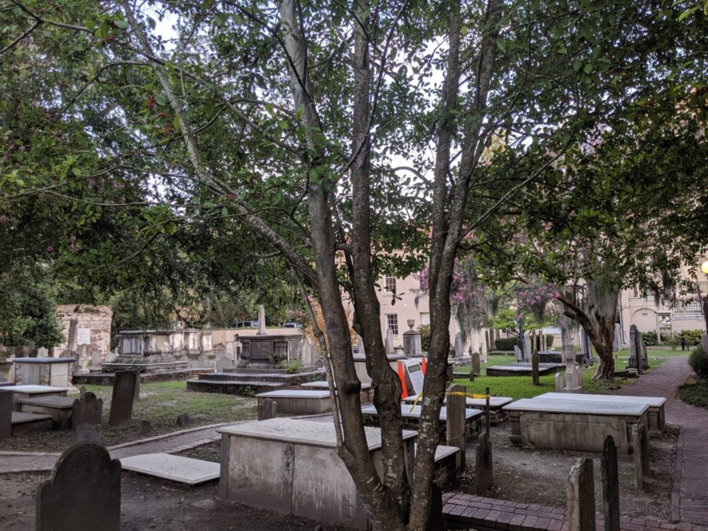 Visiting a graveyard is one of the great parts of the Charleston Macabre Ghost Walking Tour