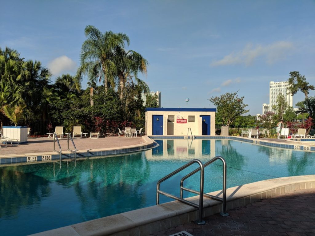 The beautiful pool available to guests at Best Western Lake Buena Vista Florida Disney Springs