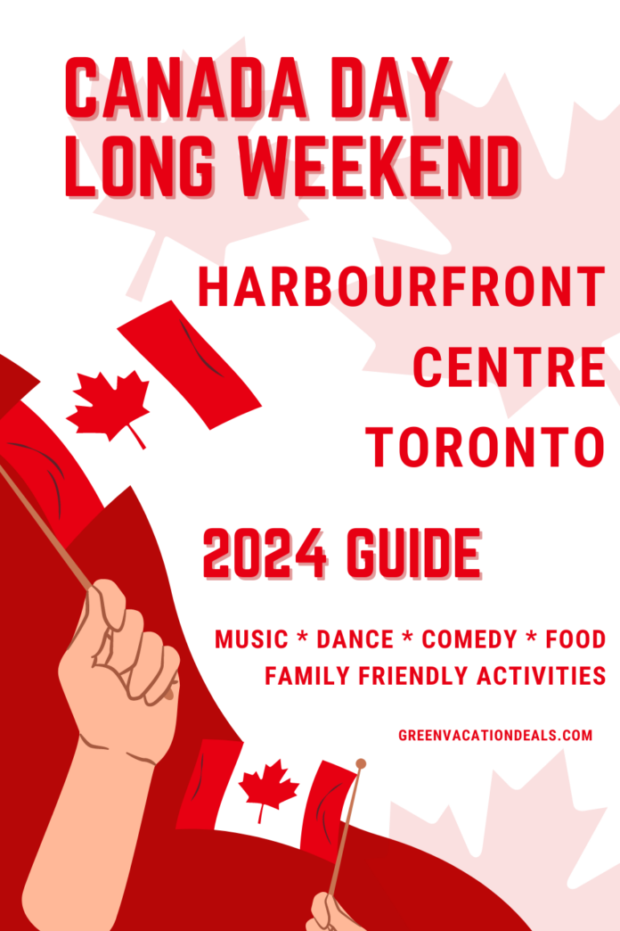 Enjoy music, dance, comedy, food and family friendly activities at the Canada Day Look Weekend Event in Toronto, Ontario.