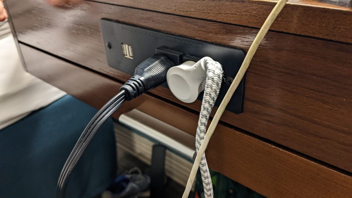 One minor complaint I had about the guest rooms at Hampton Inn & Suites in Orlando, Florida at SeaWorld is a lack of outlets near the bed.