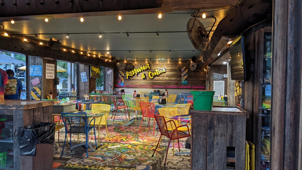 A picture inside of Loco Gecko Restaurant & Cantina in Myrtle Beach, South Carolina