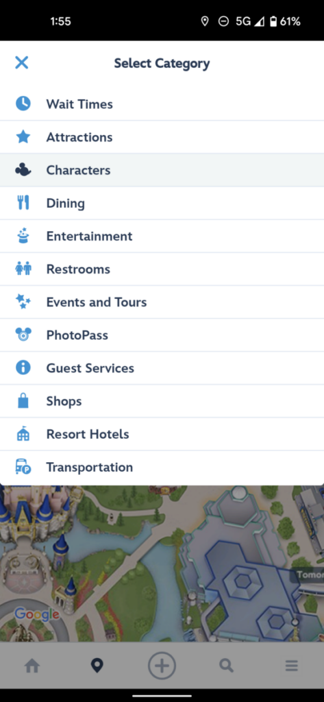 How to find Disney World character meet and greets in the My Disney Experience app
